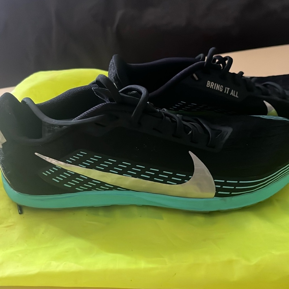 NIKE ZOOM RIVAL WAFFLE - Obsidian Metallic Silver - WOMENS SIZE 7